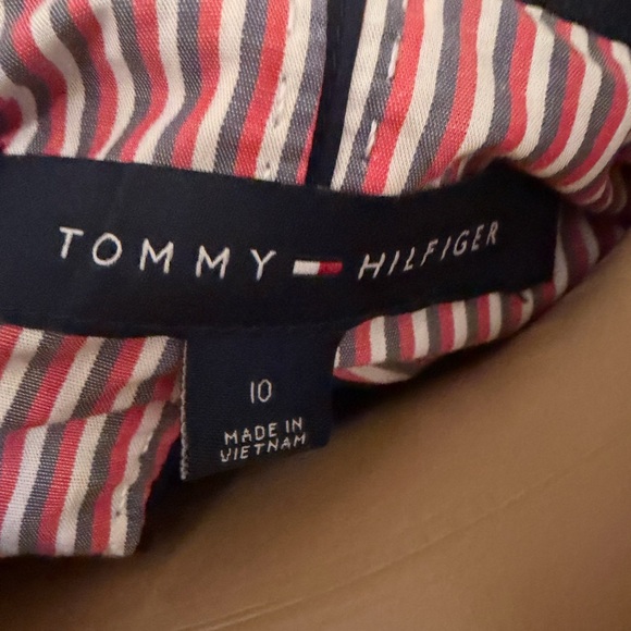 Tommy  hilfilger blazer  women blue Blazer with Red Accents size 10 used - Picture 3 of 8